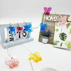 Butterfly Butterfly Custom 10L Warm White 2AA Battery Operated Plastic Butterfly Shaped Clip String Light