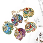 KIKIKEN DIY Full Special Shaped Custom Diamond Painting On Canvas Keyring Keychains Unique Shining Rhinestones