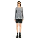 Sweater Custom Wholesale Sweater Autumn Stripe Print Casual Loose Pullovers Knitwear Women