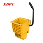 Commercial 36l plastic mop wringer cleaning bucket with wheels