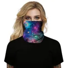 Custom printed multifunctional seamless headdress warm neck scarf tube scarf starry sky digital printing magic headband