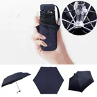 Five-folding UV Proof Umbrella Lightweight Umbrella Parasol Folding Sun Mini Umbrella Small Size Easily Store parasol