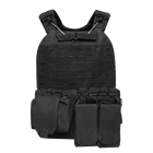 XINXING Black Military Tactical Vest Polyester Plate Carrier with Molle system for Army Outdoor Activities TV01