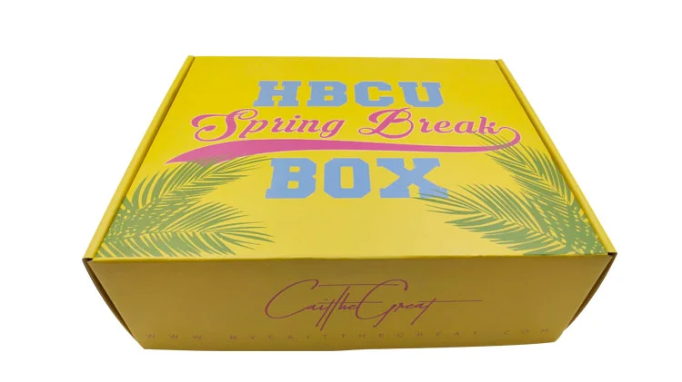 custom yellow luxury watch cardboard food box packaging gift