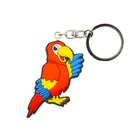 Custom 2d/3d keyring silicone rubber soft pvc keychain with logo