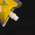 Spout Pouch Drink Pouches Wholesale Cheaper Price Transparent 700ml Doypack Spout Drink Pouch With Free Funnel