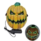 Halloween Mask Scary Halloween Scary Growing Cosplay EL Wire Mask Led Costume Light Up Pumpkin Mask for Party Dance Ball