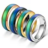 VRIUA Classic Temperature Change Color Mood ring Hot sale jewelry 6mm Wide Smart Discolor rings
