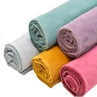 high quality 100% polyester knit super soft fabric velvet fabric for Women dress