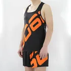men's sublimation tank tops running vest heat transfer sublimated singlet