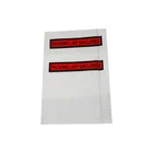 Side loaded document wallet with adhesive