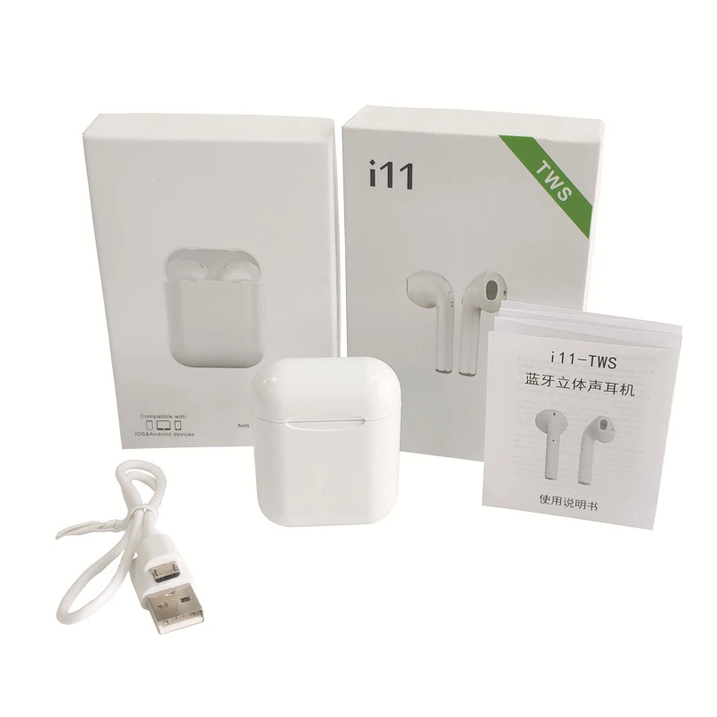 I11 TWS Wireless Stereo Earbuds Bluetooth 5.0 Headset Auto Pairing Sports Earphone for Iphone Android Huawei Not I9s I10 I13 I60 - ANKUX.COM