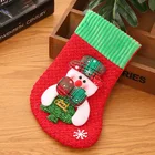 New promotion products custom printed cloth fabric eco disposable tree christmas tree stocking gift bag accessories