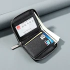 Card Men Wallet OEM Customized Hot Sale Credit Card Holder Money Zipper Antilost Men Wallet