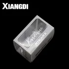 Recycle square pvc box packaging with hot stamping for brush