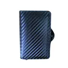 Factory OEM high quality faux leather RFID aluminum card holder credit card RFID wallet