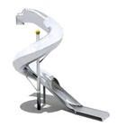 Trendy style stainless steel playground equipments tube slide park outdoor