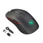 Shortcuts To Desktop Button 750mA Rechargeable Battery LED RGB Type C USB 8D 2.4G Wireless Gaming Mouse