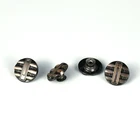 Garment Buttons Custom Logo Metal Zinc Alloy Denim Garment Accessories Jeans Cover Botones Buttons For Denim