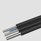FTTH 1 2 4 Core Indoor Outdoor Drop Cable G657A G652D G657A2 Flat FRP Drop Fiber Optic Cable Wire Price mete