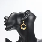 Copper Hoop XuQian Handmade Round Pearl Beaded Earrings Copper Wire Hoop Earrings For Women