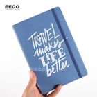 new design custom 2020 a5 pu leather composition linen dotted a4 hardcover notebook with logo