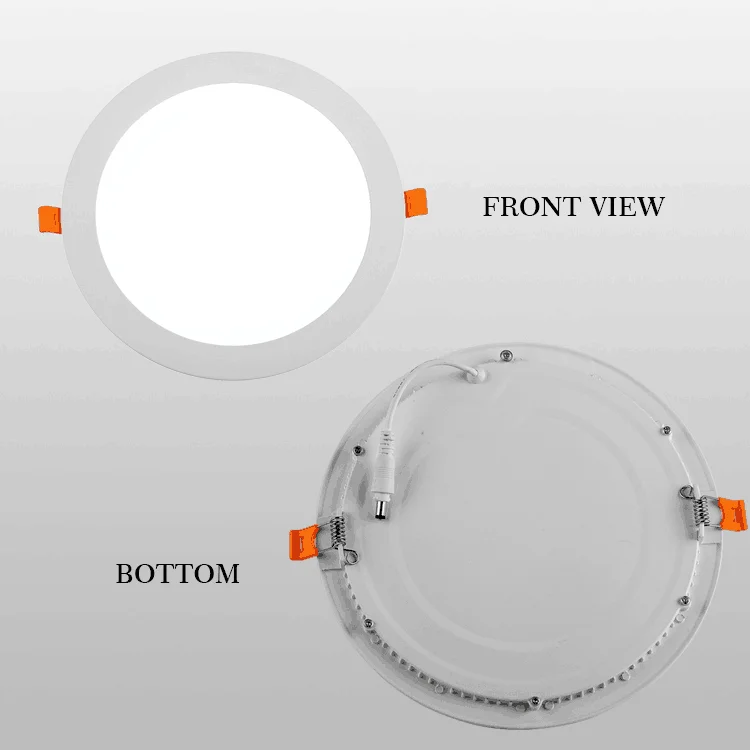 Modern Round Recessed Led Panel Light No Flickering Ultra Slim Ceiling Downlight 3w 4w 6w 9w 12w 15w 18w 24w led lights