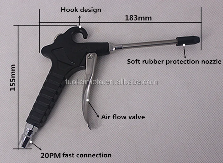 high pressure cleaning spray gun air blow mini dust gun