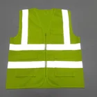 new product OEM customized plastic orange safety vest custom rerflective vest
