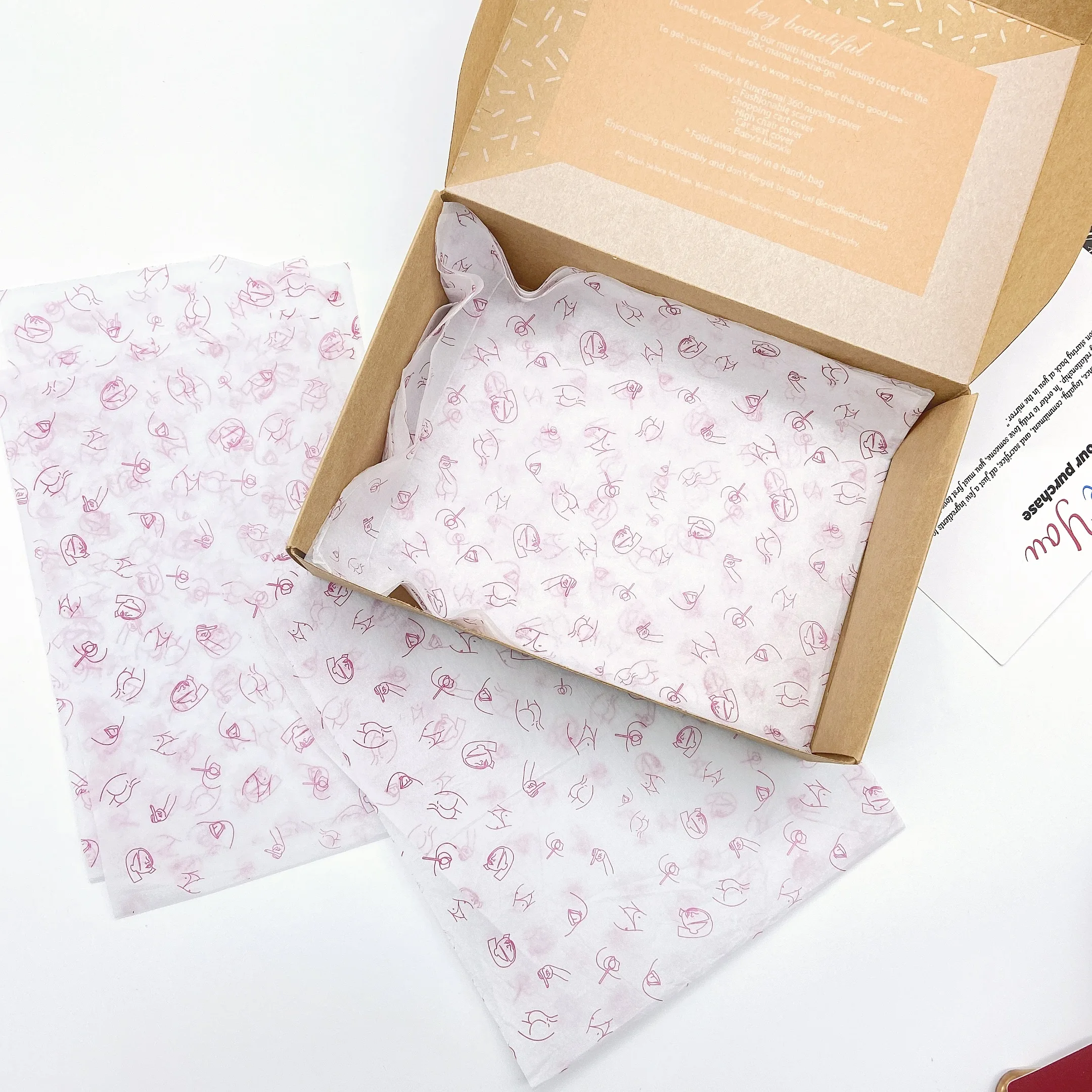 custom printed packing tissue paper is   great way to raise