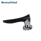 BestryGlobal coffee oil rubber bronze abs chrome door handle cover rosette room door handle lock set
