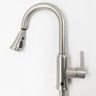 Kitchen Faucet Automatic Sensor Contemporary Kitchen Mixer Sink Faucet 10 in Automatic Touch Water Sensor Faucet
