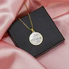 Spiritual Mother Mary Pendant Mother Mary Symbolic Pendant Gold Jewelry For Spiritual Uplifiting And Prayer