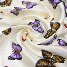 Scarf Women Scarf Woman Customized Hand-made Printing 100% Silk Scarf For Women