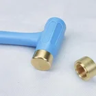 Handle Hammer Hammer YIFENG Nylon Handle Hand Hammer Leather Craft Tools DIY Brass Hammer