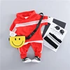 Cool kids wear with short sleeve outside t shirt inside in three pieces for baby boy clothes