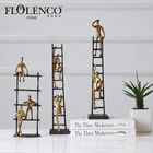 Creative European Crawling Ladder Dekoration Home Accessories Cafe Office Iron Metal Home Decor