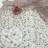 new fashion embroidery beads tulle lace fabric with stone