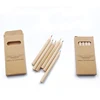Promotional Items Custom 6pcs Mini Color Pencil Set in Paper Box for Kids Gifts