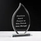Honorable Glass Award Drop Crystal Trophy for Graduation Souvenir Gifts