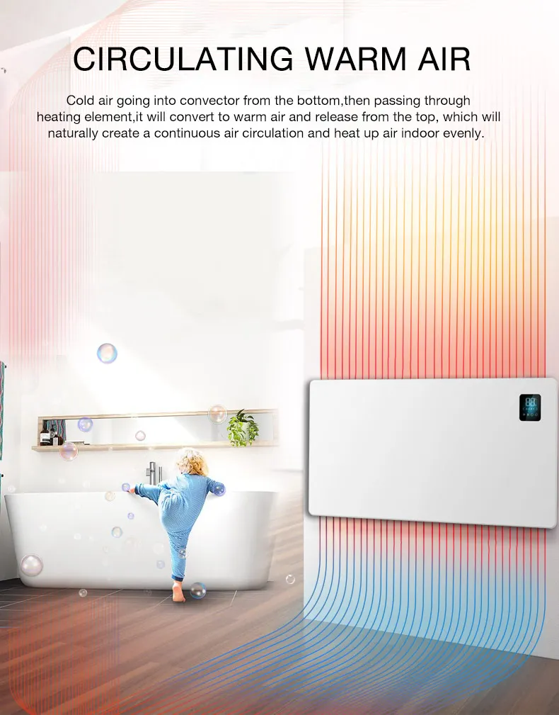 Infrared Electric Convector Heater, 2000w, Wall - detail 4