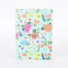 Promotional flower design hardcover paper magnetic flap notebooks