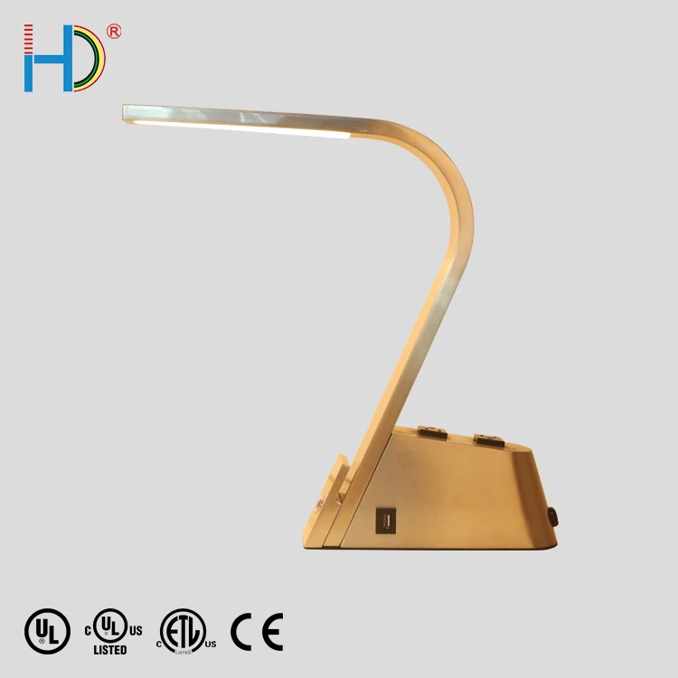 Modern On Off Touch Switch Study Design Decorate Hotel Metal Led Table Lamp