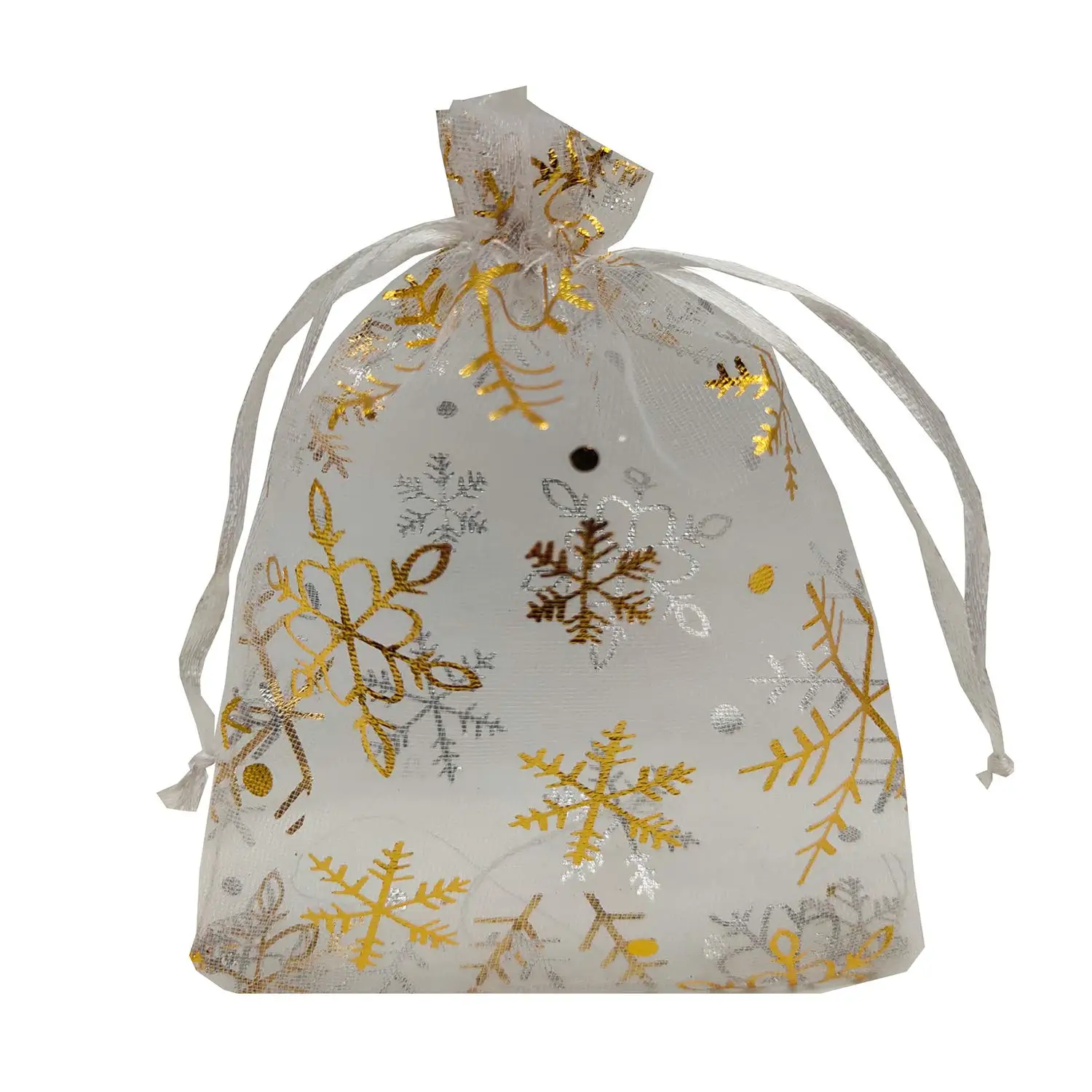 custom jewelry drawstring gift organza storage pouch/christmas