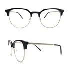 Trend top fashion metal acetate material optical eyeglasses spectacle frame