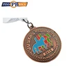 Copper gold 50 mm engrav Horsemanship modern high quality medal