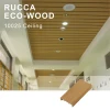 Rucca WPC/PVC Wood and Plastic Composite False Ceiling Tiles Suspended Ceiling Panels Board Decoration 100*25mm