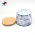 glass candle container with elephant shaped