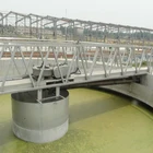 bridge supported rotating scraper bridge in water settlement tank for water purification