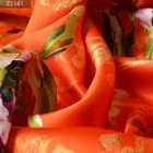floral price custom screen printing heavy charmeuse 100% satin silk fabric